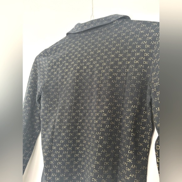 DK NY Logo Collared Long Sleeve Shirt - Picture 8 of 8